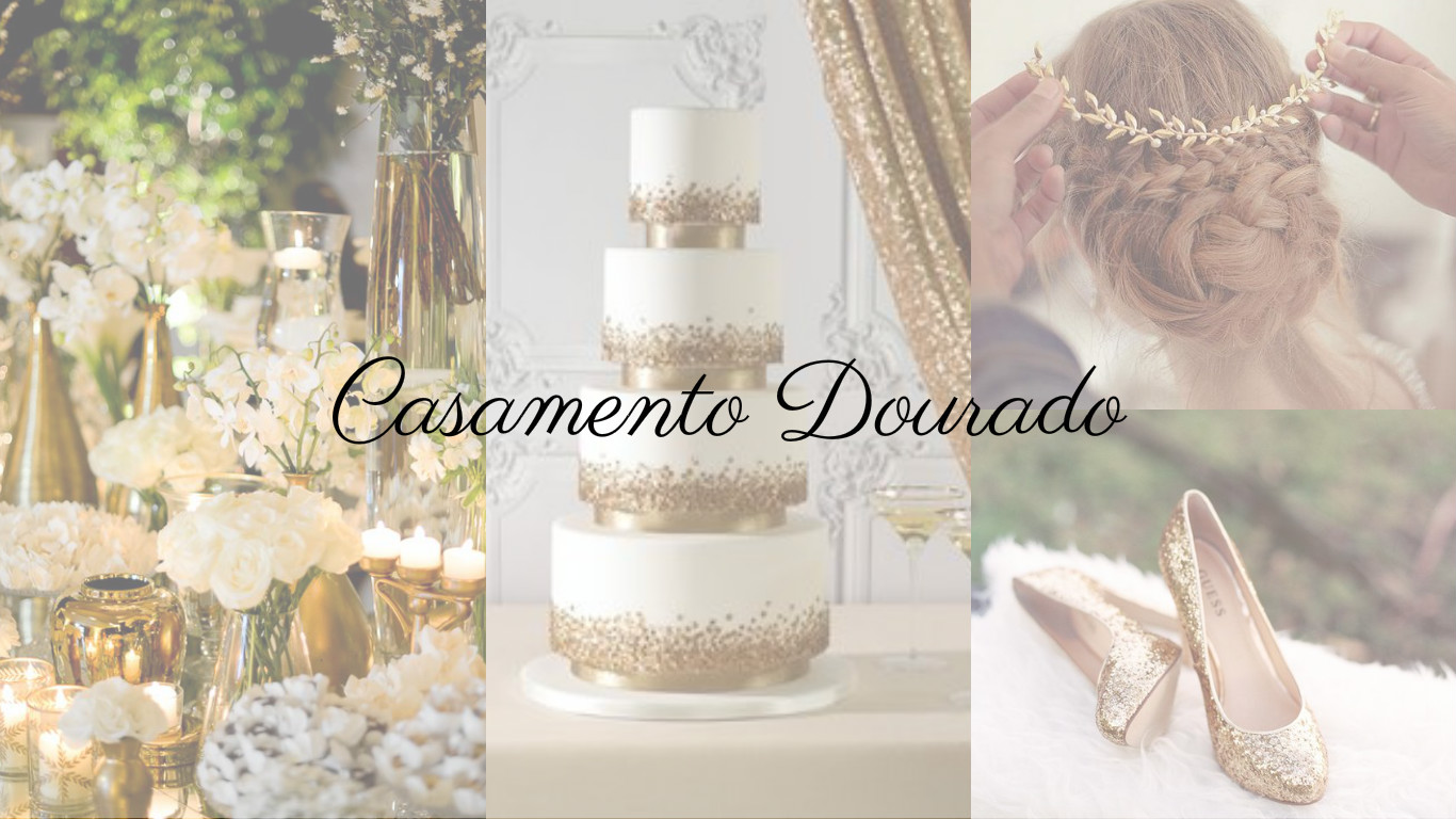 Inspiração: Casamento em tons de dourado